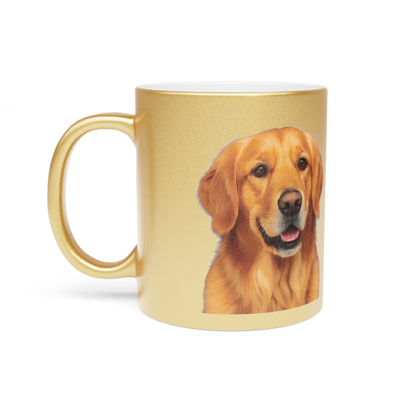 Golden Head Metallic Coffee Mug