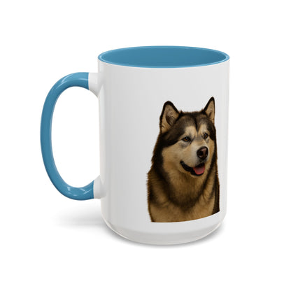 Malamute Head 2-Tone Coffee Mug