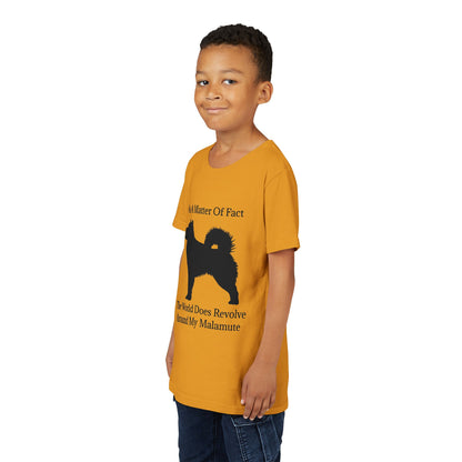Matter Of Fact Malamute Youth Unisex Short Sleeve Crewneck Tee