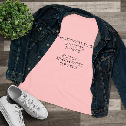 Einstein's Theory Of Coffee Women's Short Sleeve Crewneck Tee