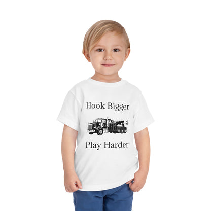Hook Bigger Toddler Unisex Short Sleeve Crewneck Tee