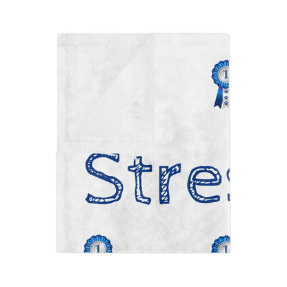 Stressed In Show Velveteen Microfiber Blanket