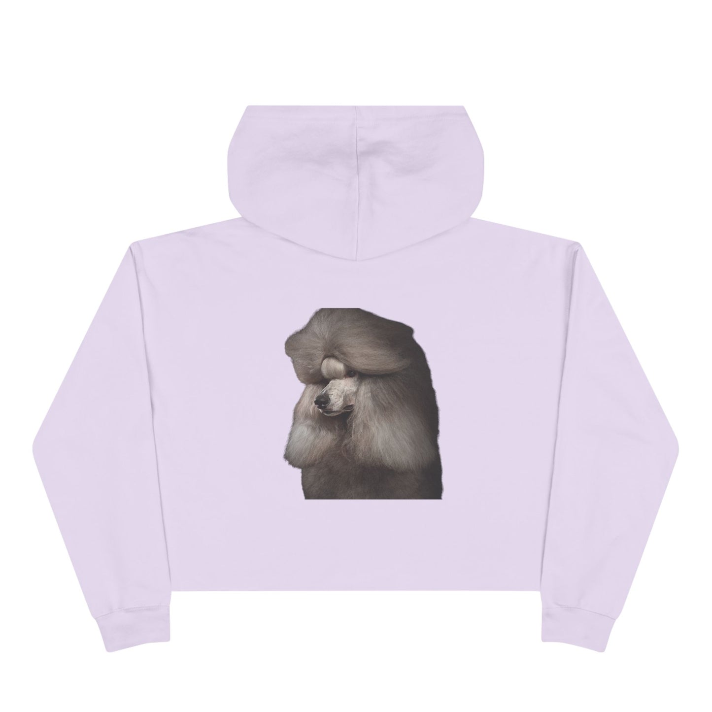 Poodle Head Women's Crop Hoodie