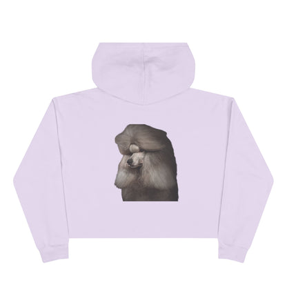 Poodle Head Women's Crop Hoodie