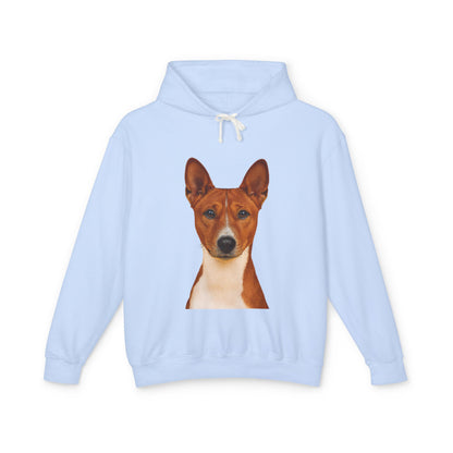 Basenji Head Unisex Lightweight Hoodie