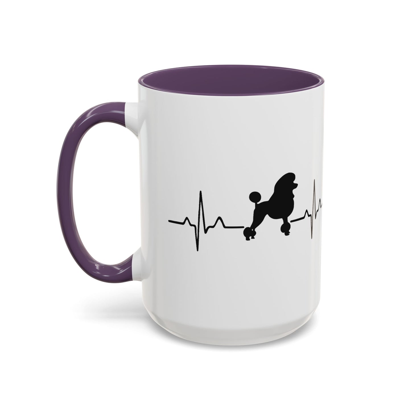 My Heart Beats For Poodles 2-Tone Coffee Mug