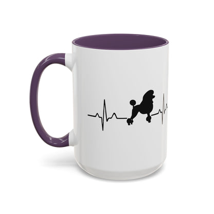 My Heart Beats For Poodles 2-Tone Coffee Mug