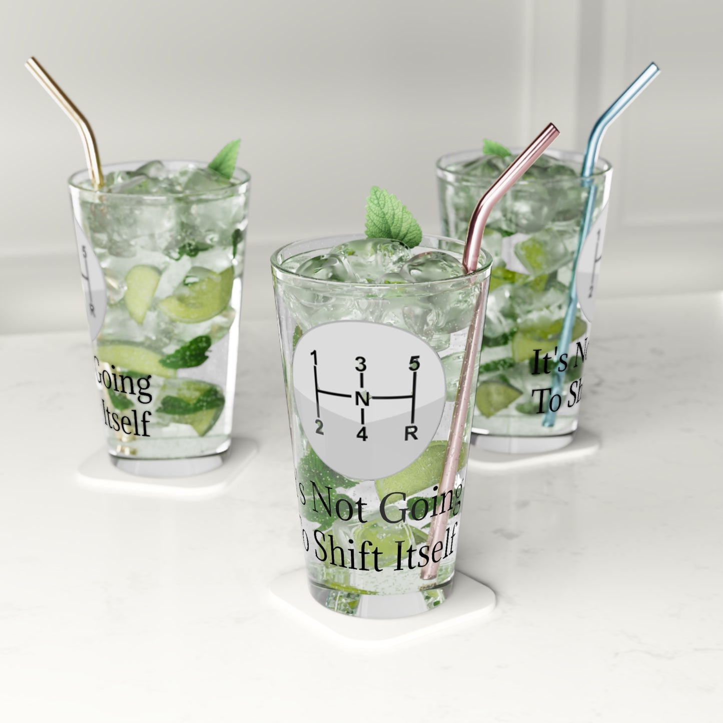 Shift Itself Drinking Glass