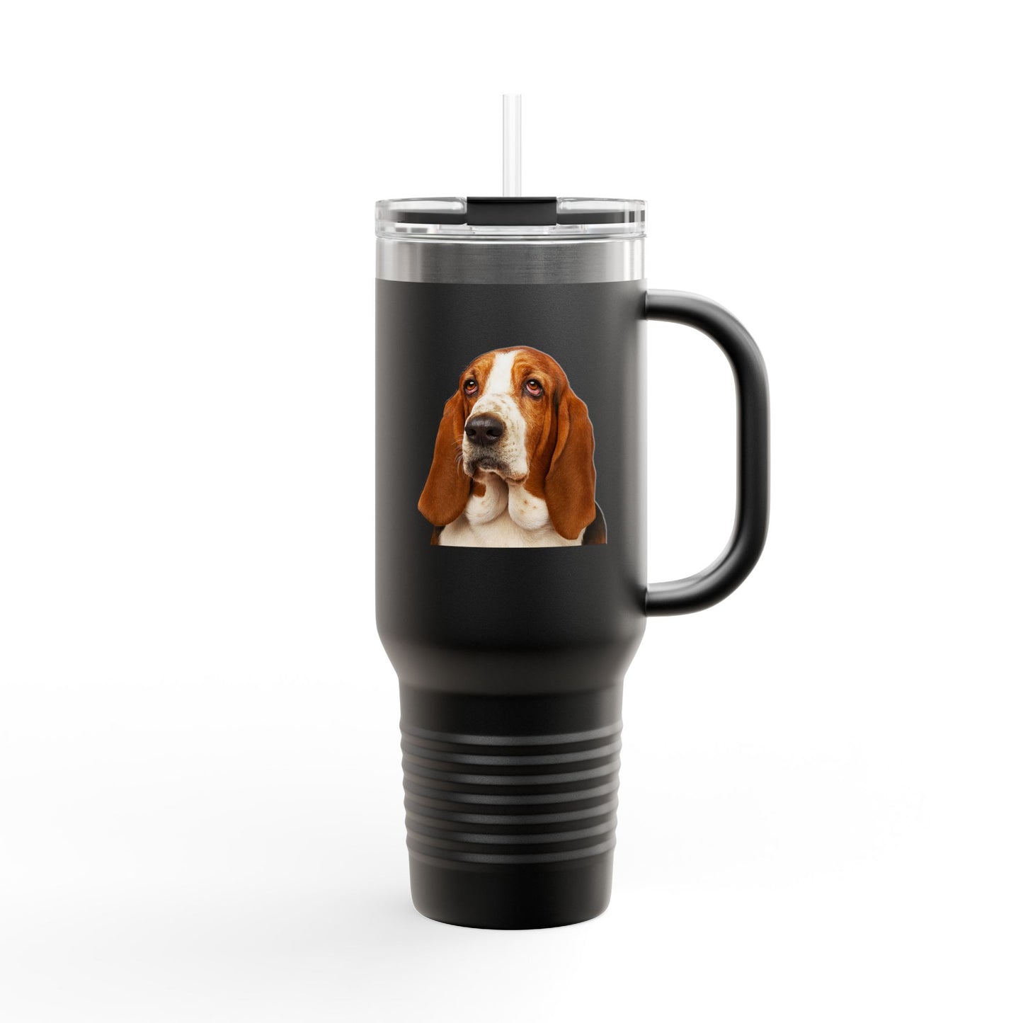 Basset Head Insulated Travel Mug