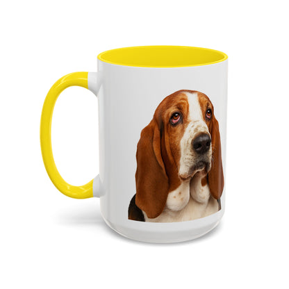 Basset Head 2-Tone Coffee Mug