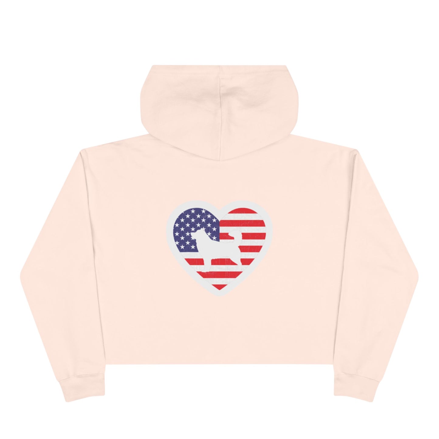Malamute Flag Women's Crop Hoodie