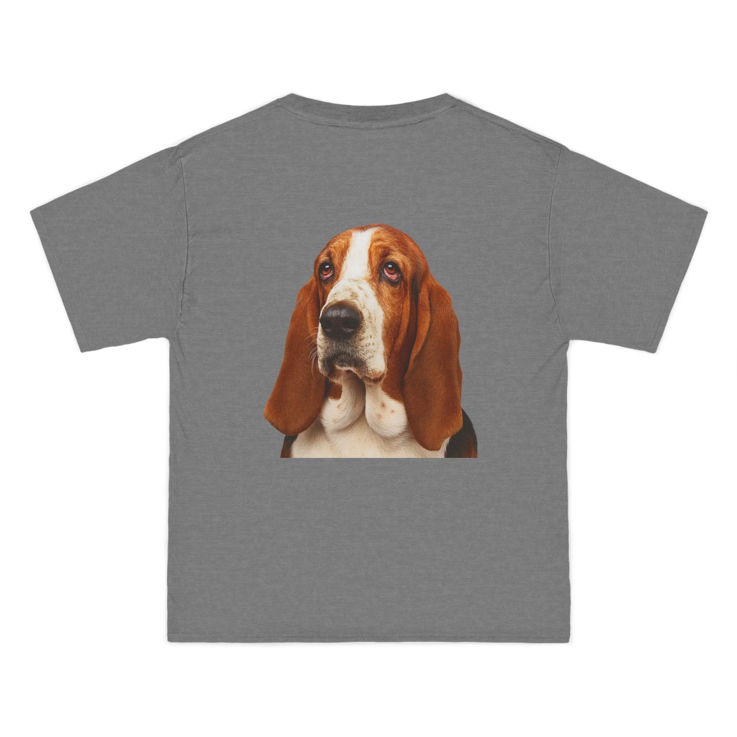 Basset Head Men's Short-Sleeve Crewneck Tee