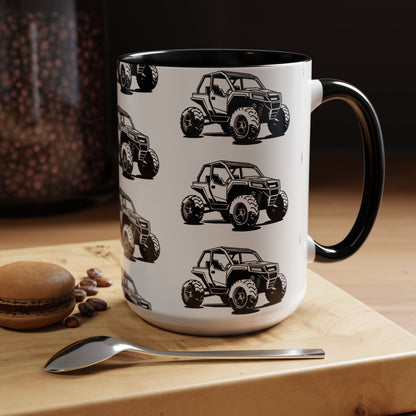 Off The Beaten Path Side By Side 2-Tone Coffee Mug