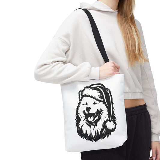 Santa Paws Samoyed Tote Bag