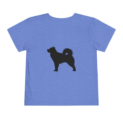 Malamute Silhouette Toddler Unisex Short Sleeve Crewneck Tee