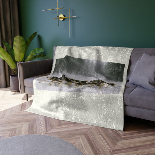 Mush On Crushed Velvet Blanket