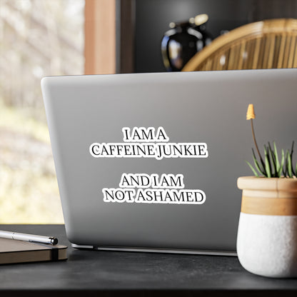 Caffeine Junkie Vinyl Decal