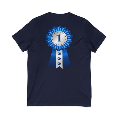 Show Ribbon Unisex Short Sleeve V-Neck Tee