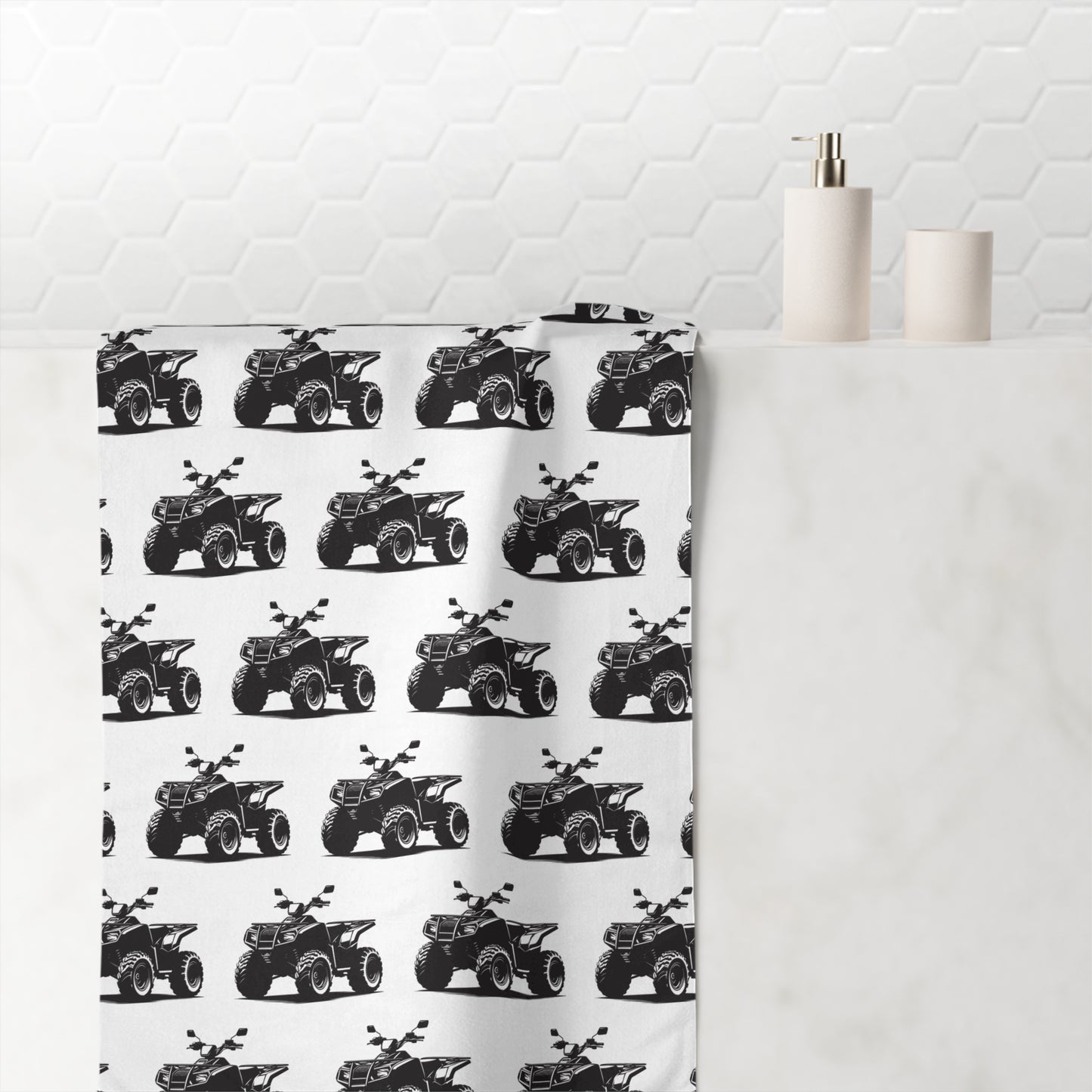 Off The Beaten Path Quad Mink-Cotton  Beach Towel