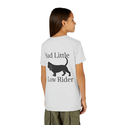 Sad Little Low Rider Youth Unisex Short Sleeve Crewneck Tee