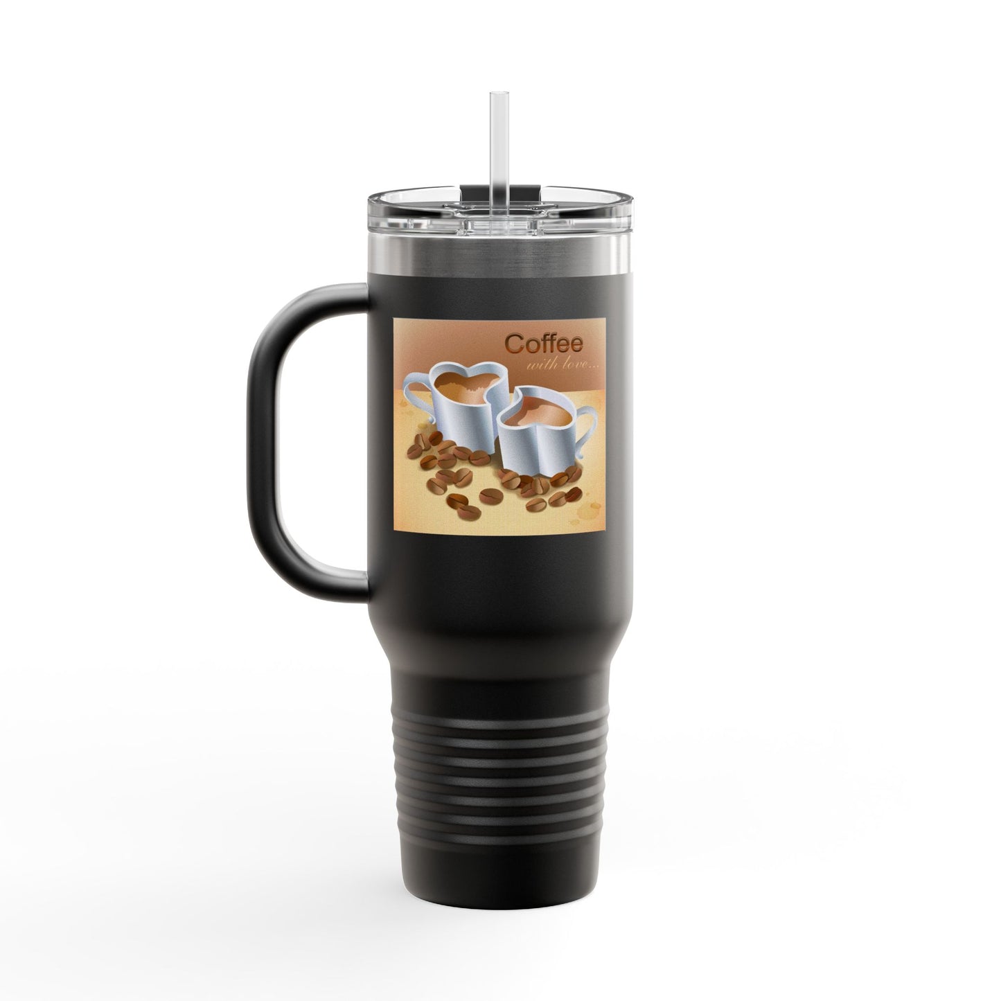 Coffee With Love Insulated Travel Mug