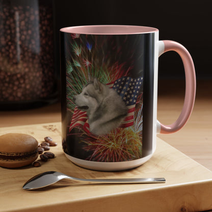 American Malamute 2-Tone Coffee Mug