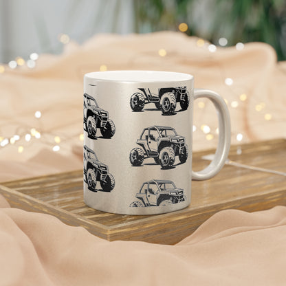 Off The Beaten Path Side By Side Metallic Coffee Mug