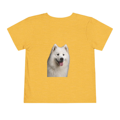 Samoyed Head Toddler Unisex Short Sleeve Crewneck Tee
