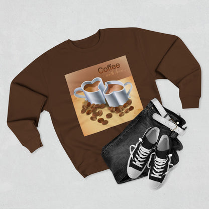 Coffee With Love Unisex Crewneck Sweatshirt