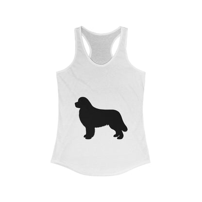 Newfie Silhouette Women's Racerback Tank