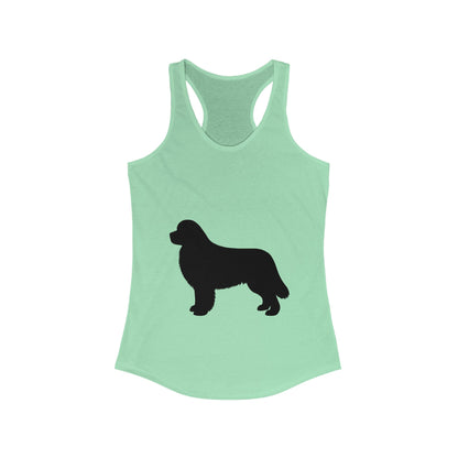 Newfie Silhouette Women's Racerback Tank