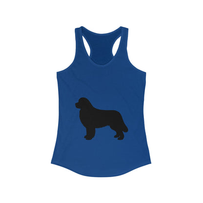 Newfie Silhouette Women's Racerback Tank