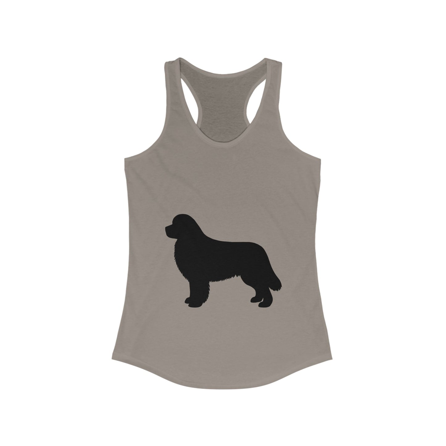 Newfie Silhouette Women's Racerback Tank