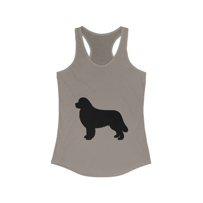 Newfie Silhouette Women's Racerback Tank
