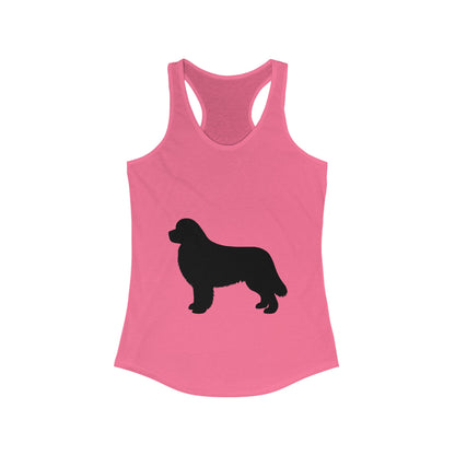 Newfie Silhouette Women's Racerback Tank