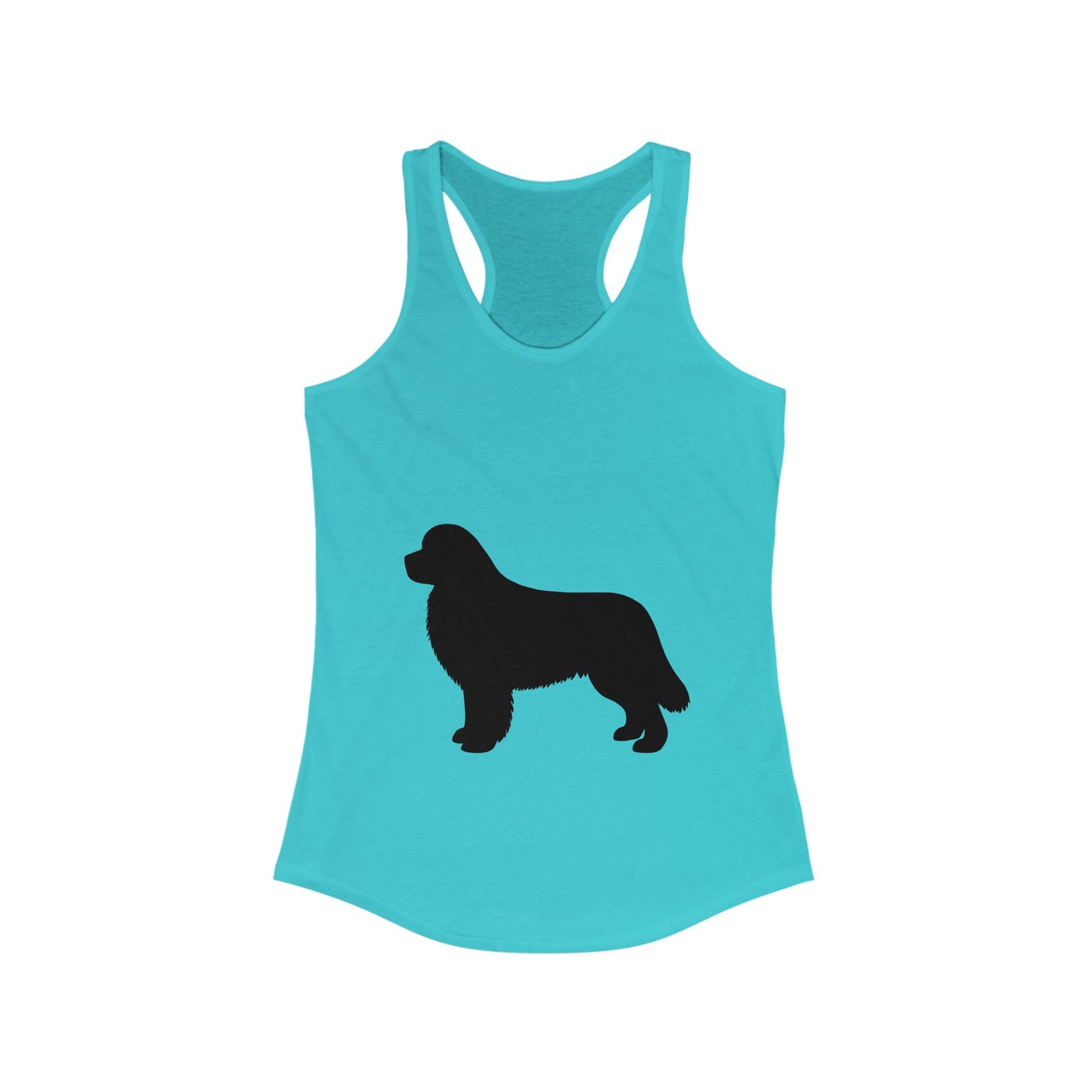 Newfie Silhouette Women's Racerback Tank