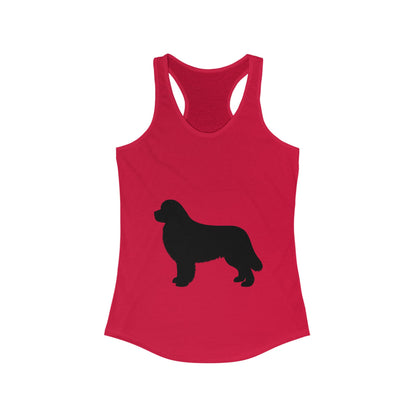 Newfie Silhouette Women's Racerback Tank