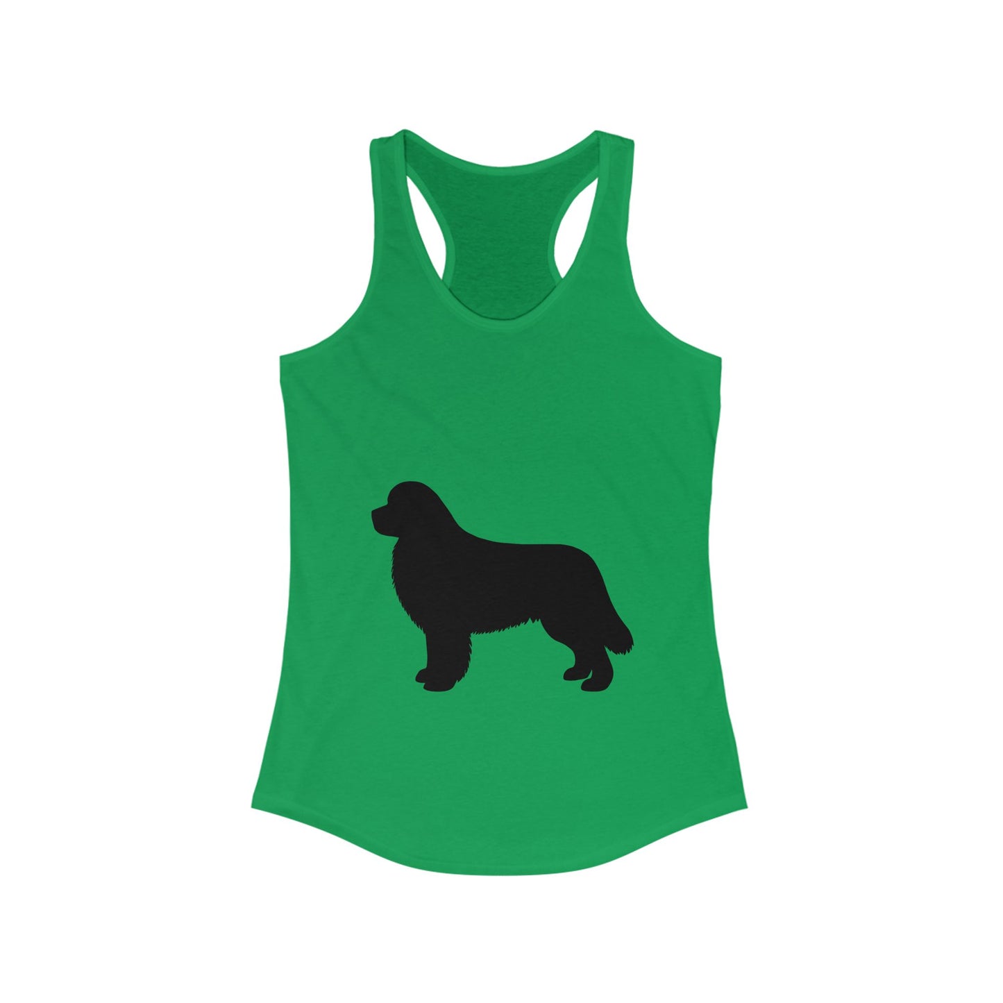 Newfie Silhouette Women's Racerback Tank