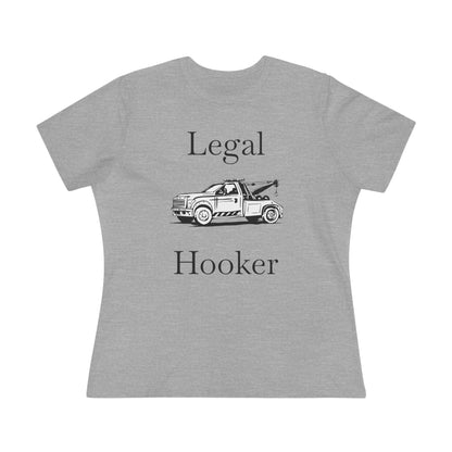 Legal H**ker Wheel Lift Tow Truck Women's Short Sleeve Crewneck Tee