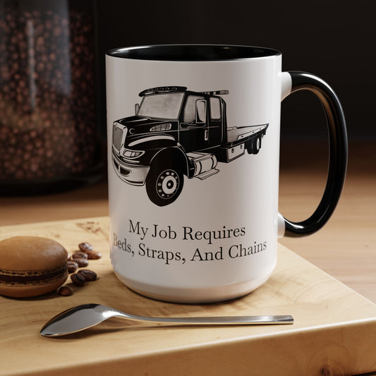 Beds, Straps, And Chains 2-Tone Coffee Mug