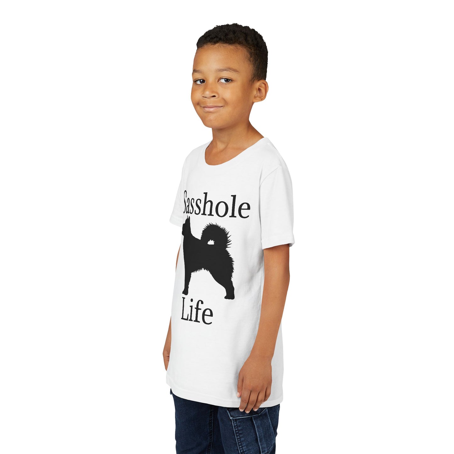 Sasshole Life Youth Unisex Short Sleeve Crewneck Tee