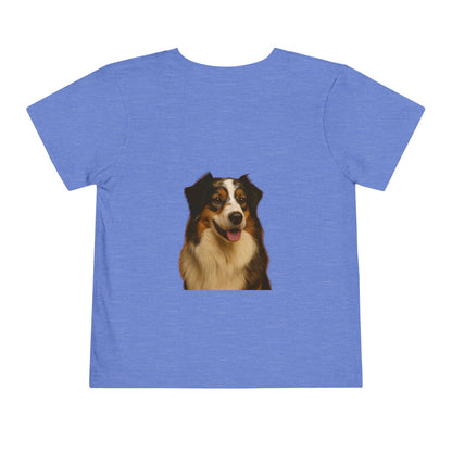 Aussie Head Toddler Unisex Short Sleeve Crewneck Tee