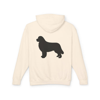 Newfie Silhouette Unisex Lightweight Hoodie