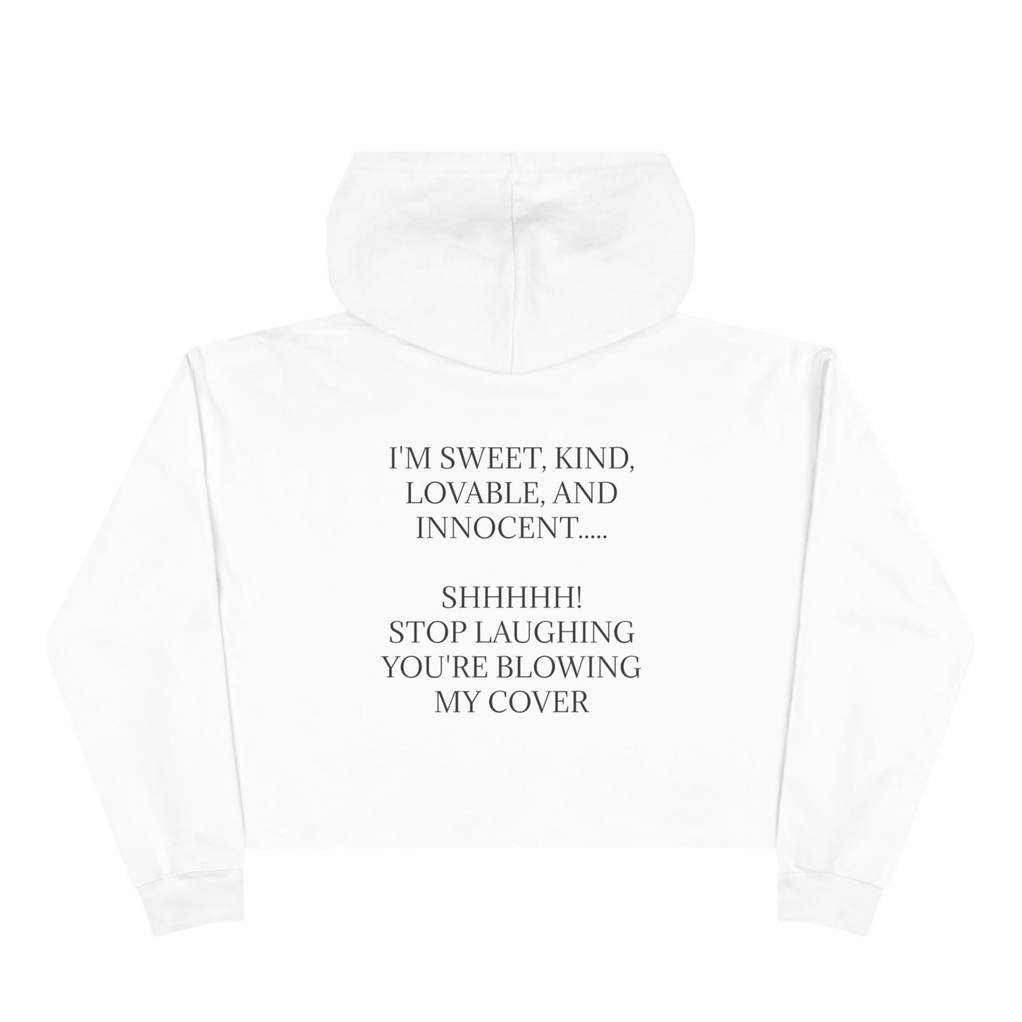 Blowing My Cover Women's Crop Hoodie