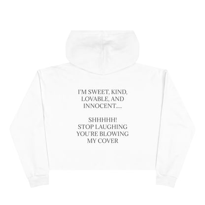 Blowing My Cover Women's Crop Hoodie