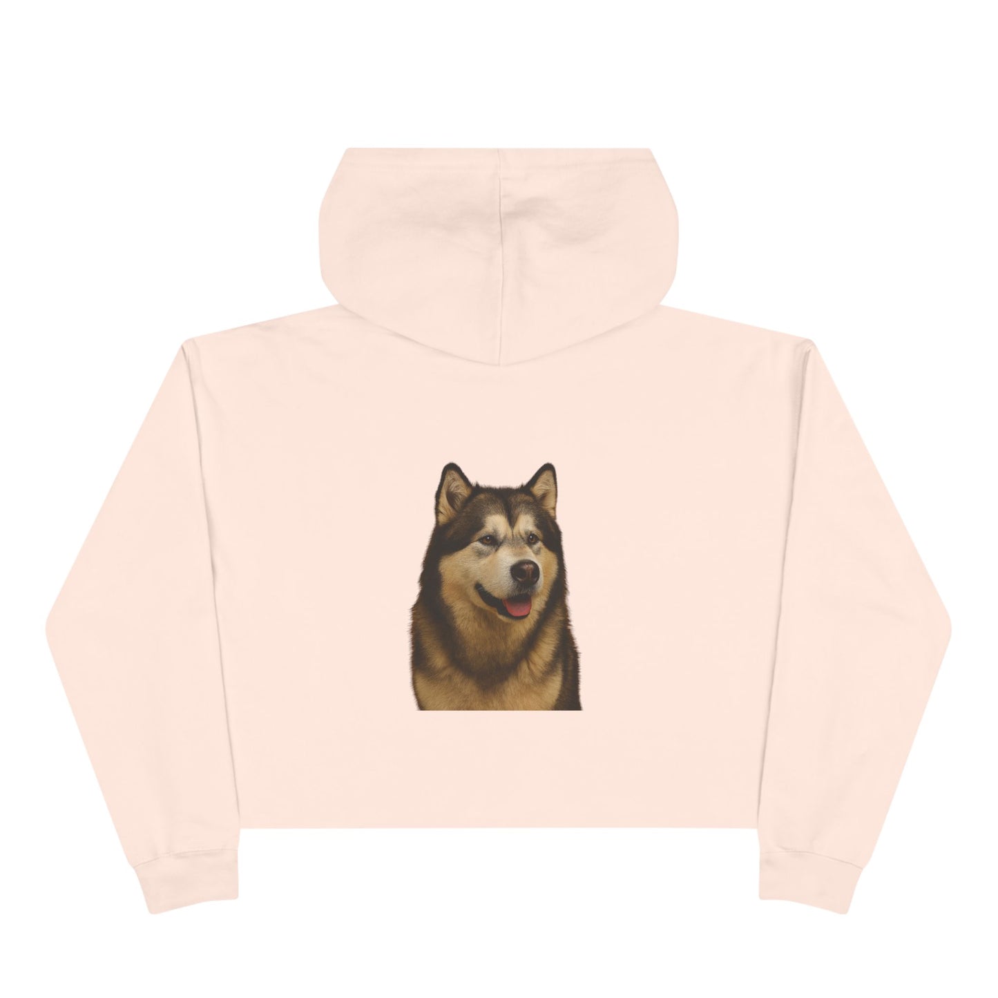 Malamute Head Women's Crop Hoodie
