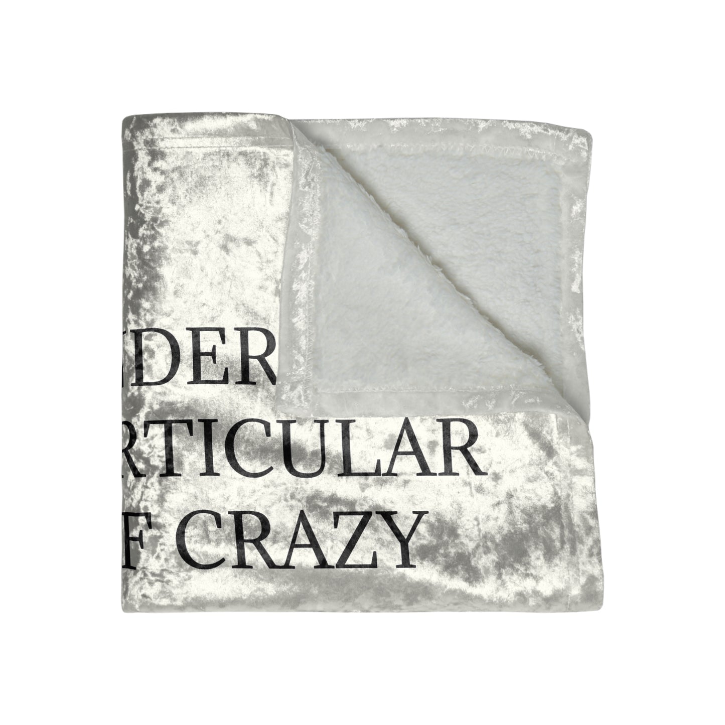 Kind Of Crazy Crushed Velvet Blanket