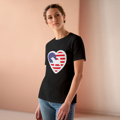 Malamute Flag Women's Short Sleeve Crewneck Tee