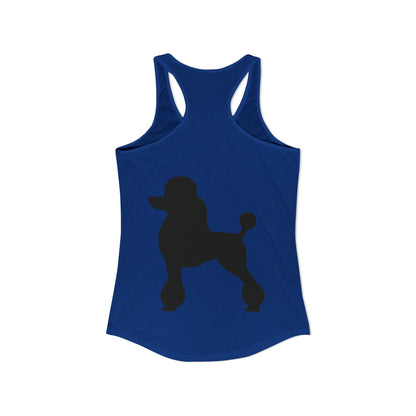 Poodle Silhouette Women's Racerback Tank
