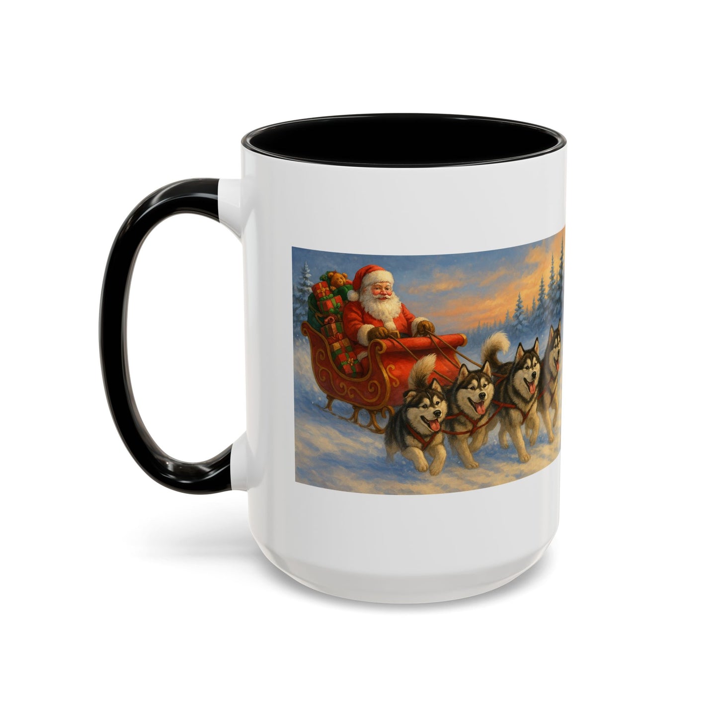 Dashing Through The Snow 2-Tone Coffee Mug